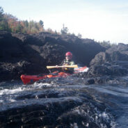 Rough water and rocks test kayaking skills